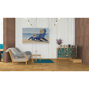 'Beach Chairs 2' by Stellar Design Studio, Canvas Wall Art,40 x 26