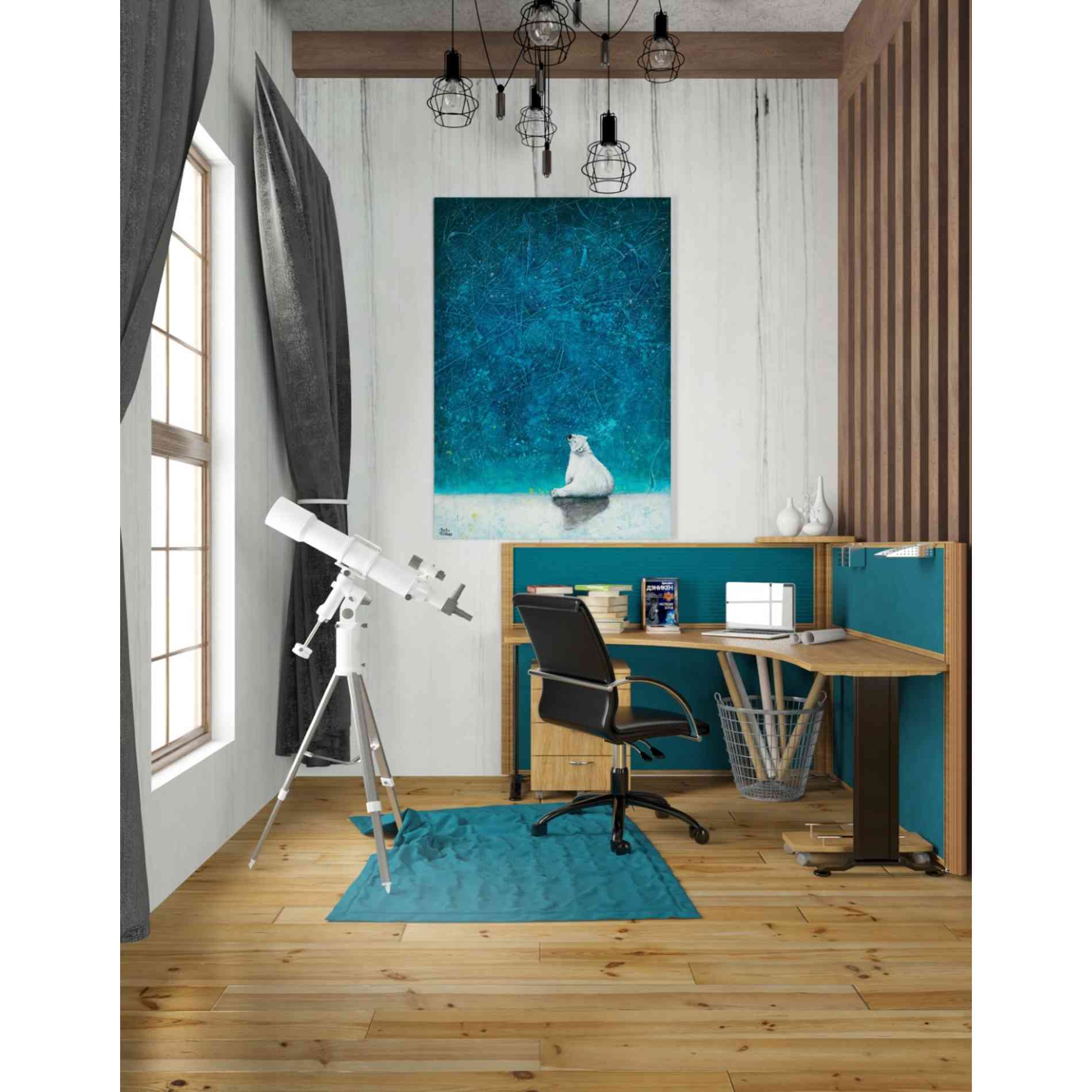 'Wishing on Stars' by Britt Hallowell, Canvas Wall Art,26 x 40