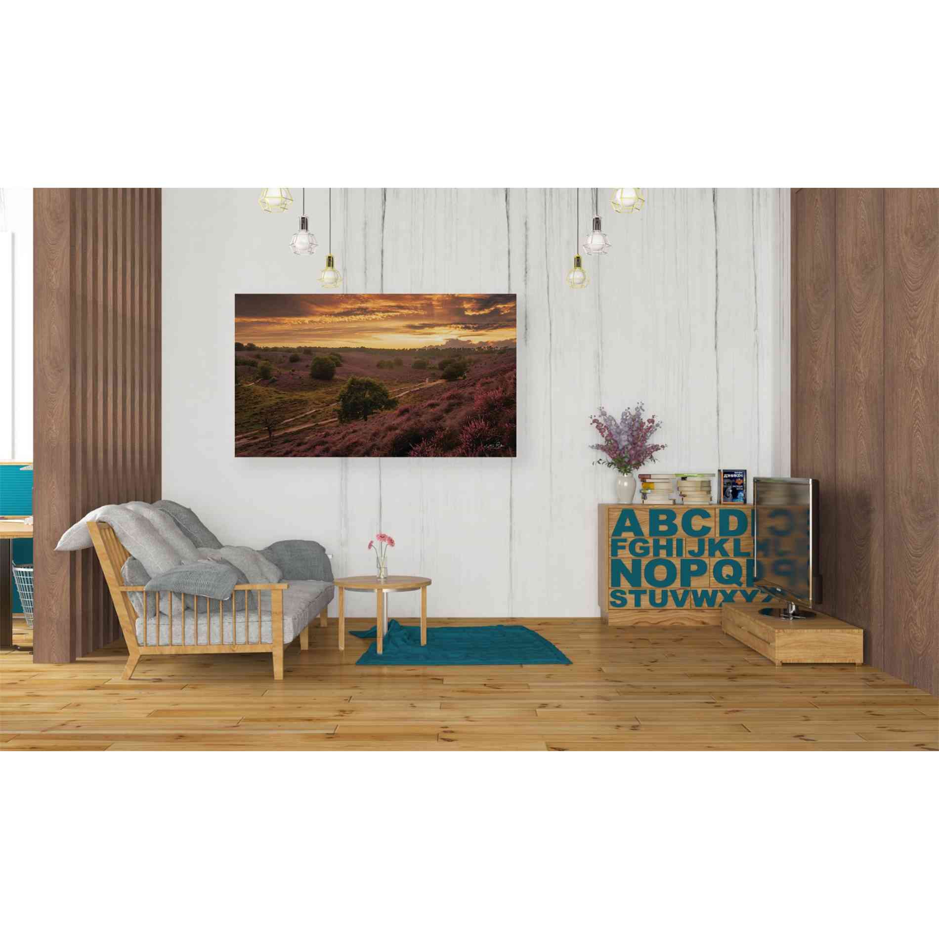 'Just a Sunset in the Netherlands' by Martin Podt, Canvas Wall Art,40 x 26