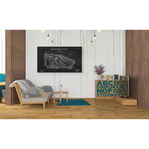 'Calculating Machine Blueprint Patent Chalkboard' Canvas Wall Art,40 x 26