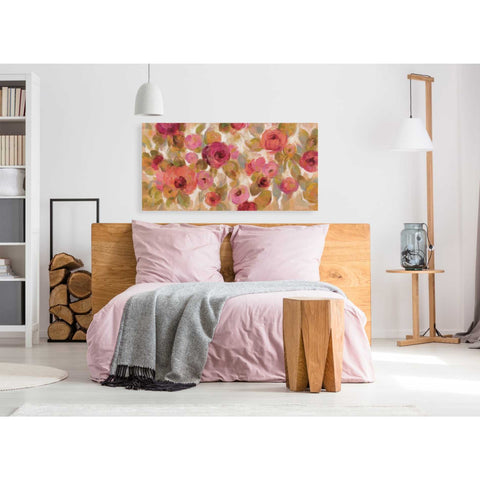 Image of "Glorious Pink Floral I" by Silvia Vassileva, Canvas Wall Art,60 x 30