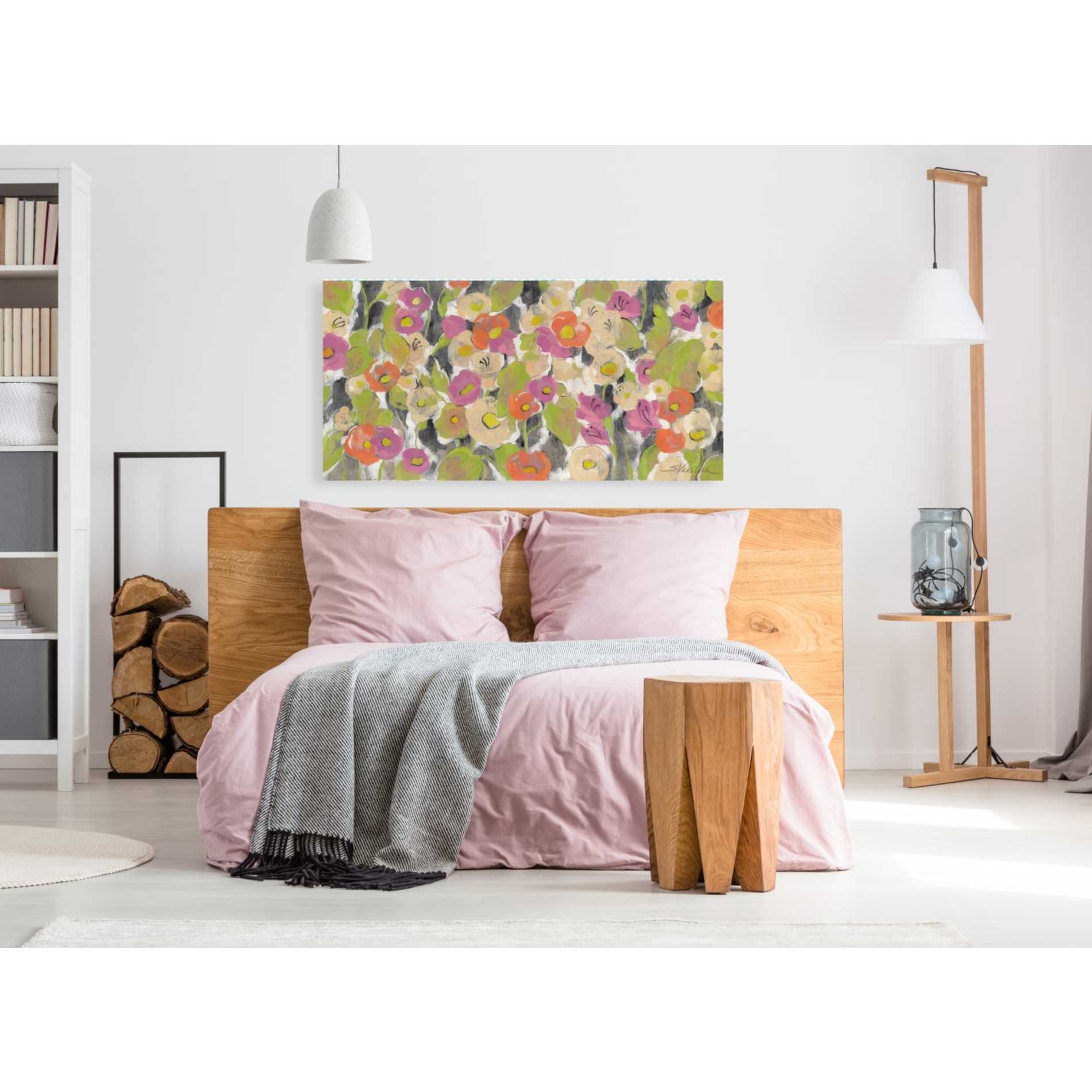 "Velvety Florals" by Silvia Vassileva, Canvas Wall Art,60 x 30