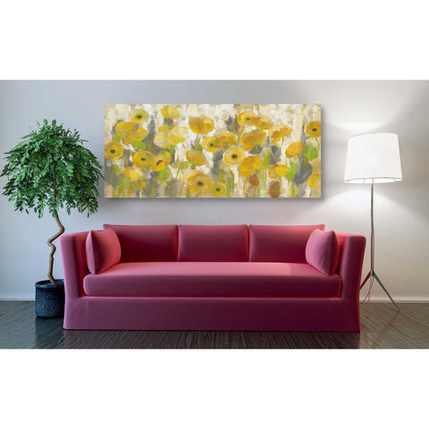 Image of 'Floating Yellow Flowers I' by Silvia Vassileva, Canvas Wall Art,60 x 30