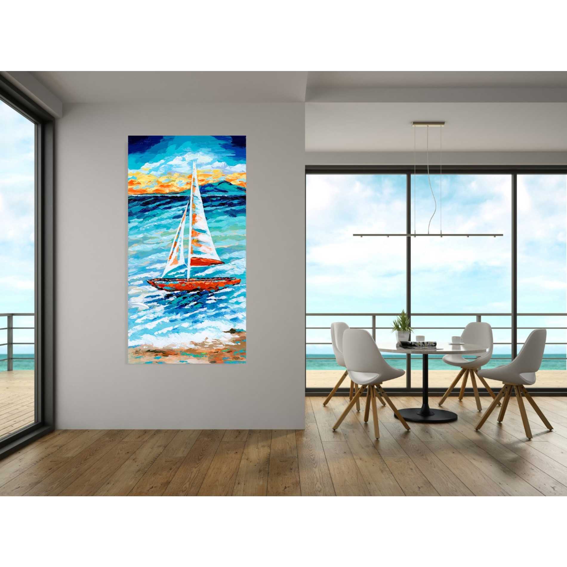 'Wind in my Sail II' by Carolee Vitaletti, Giclee Canvas Wall Art