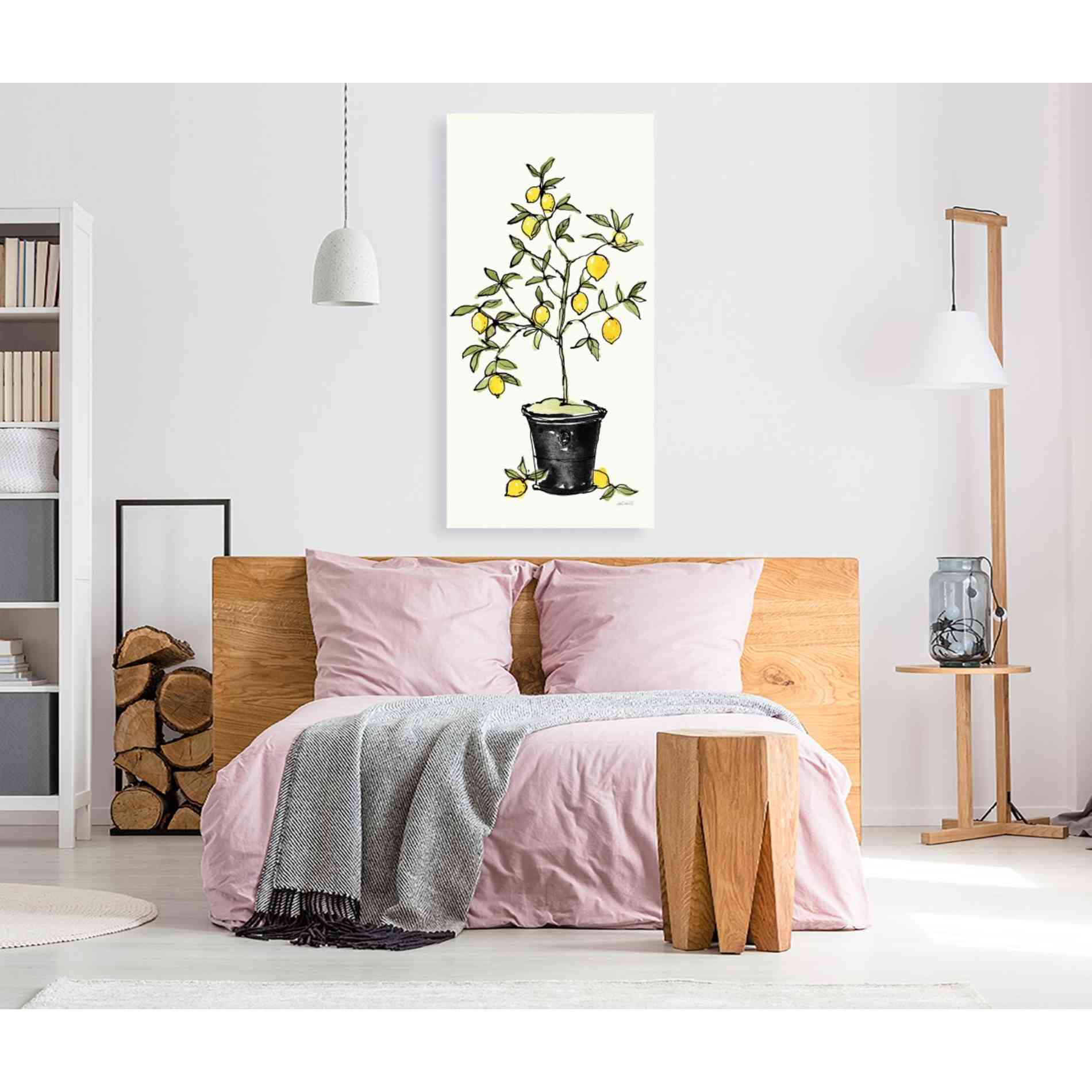 'Citron V' by Anne Tavoletti, Canvas Wall Art,30 x 60