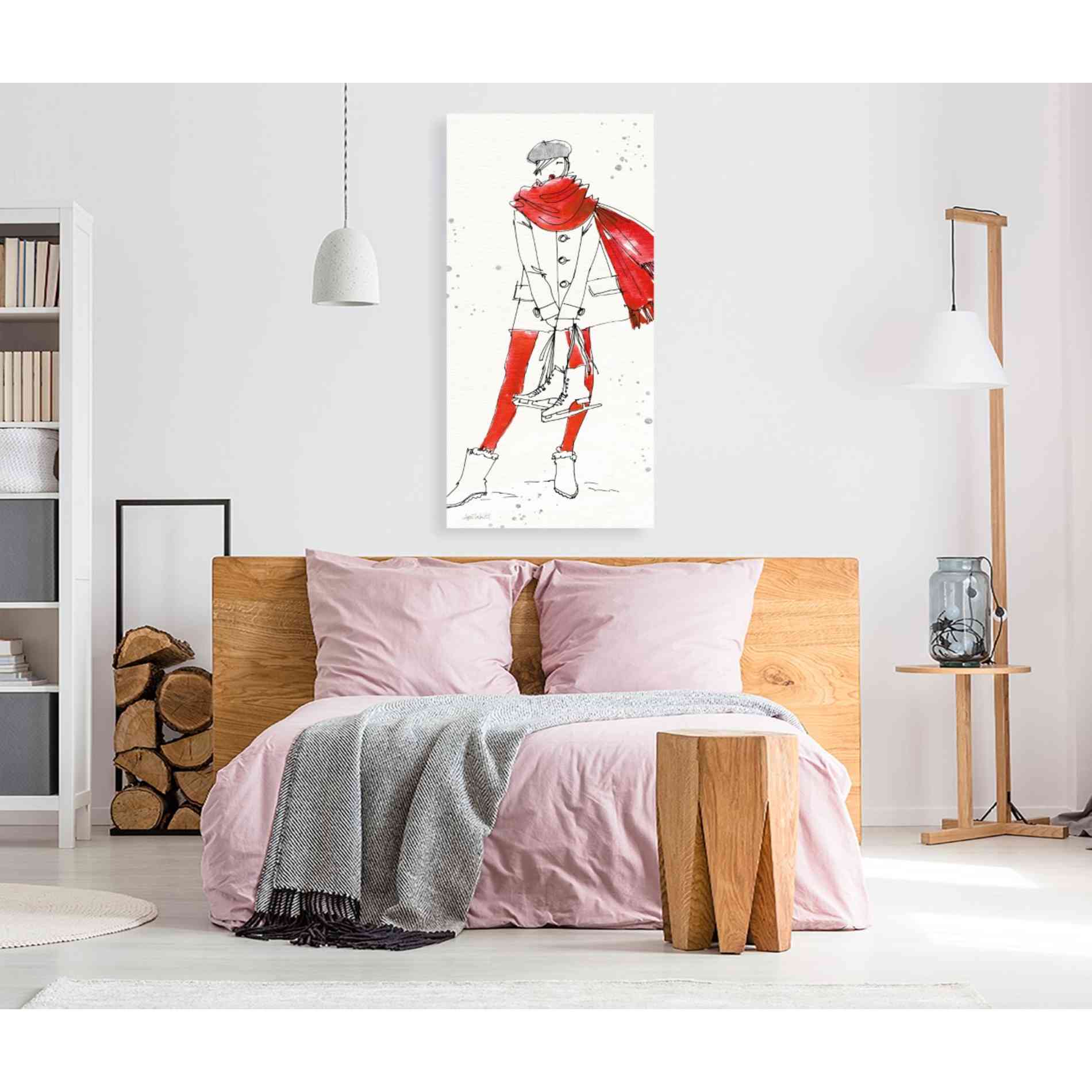 'Winter Fashion IV' by Anne Tavoletti, Canvas Wall Art,30 x 60