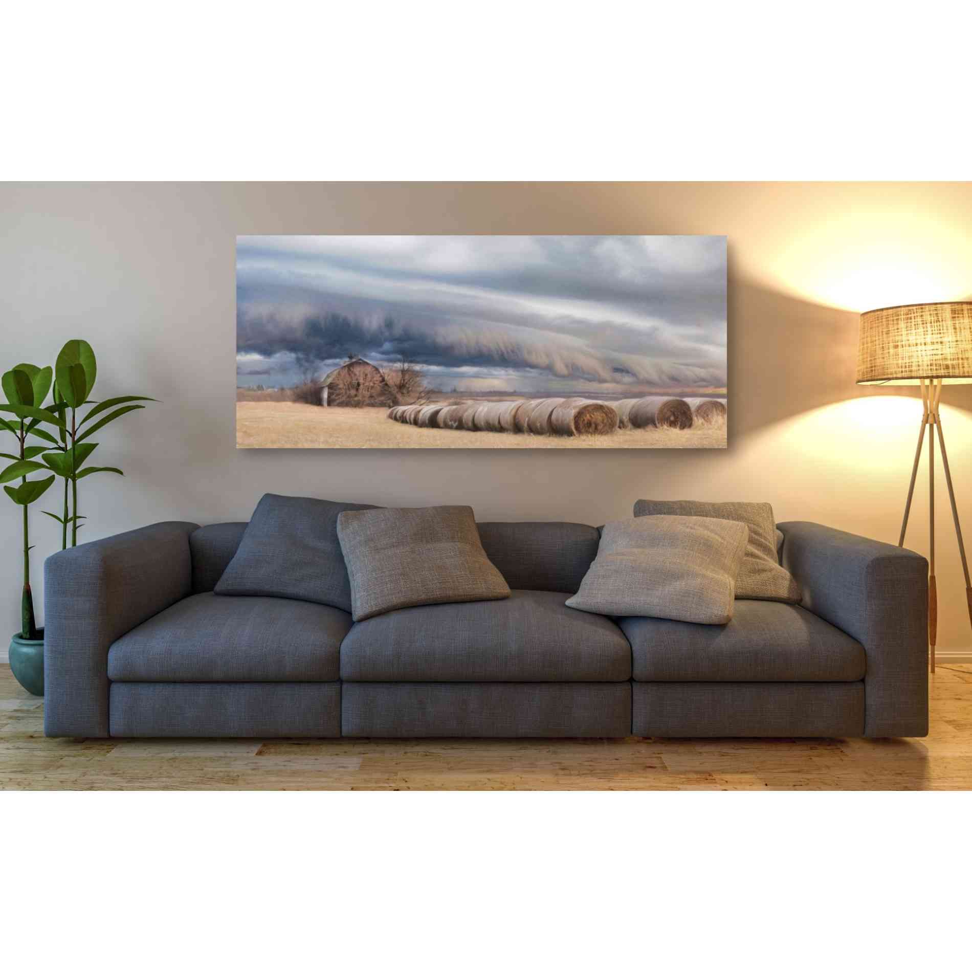 'Tornado Warning' by Lori Deiter, Canvas Wall Art,60 x 30
