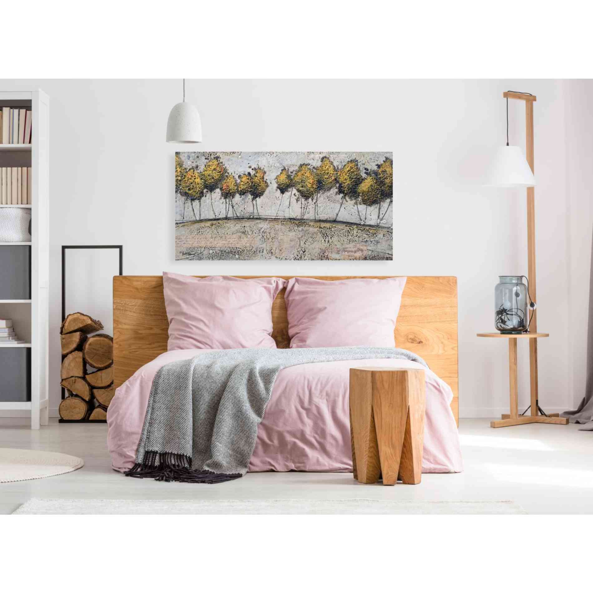 'A Route of Gold' by Britt Hallowell, Canvas Wall Art,60 x 30