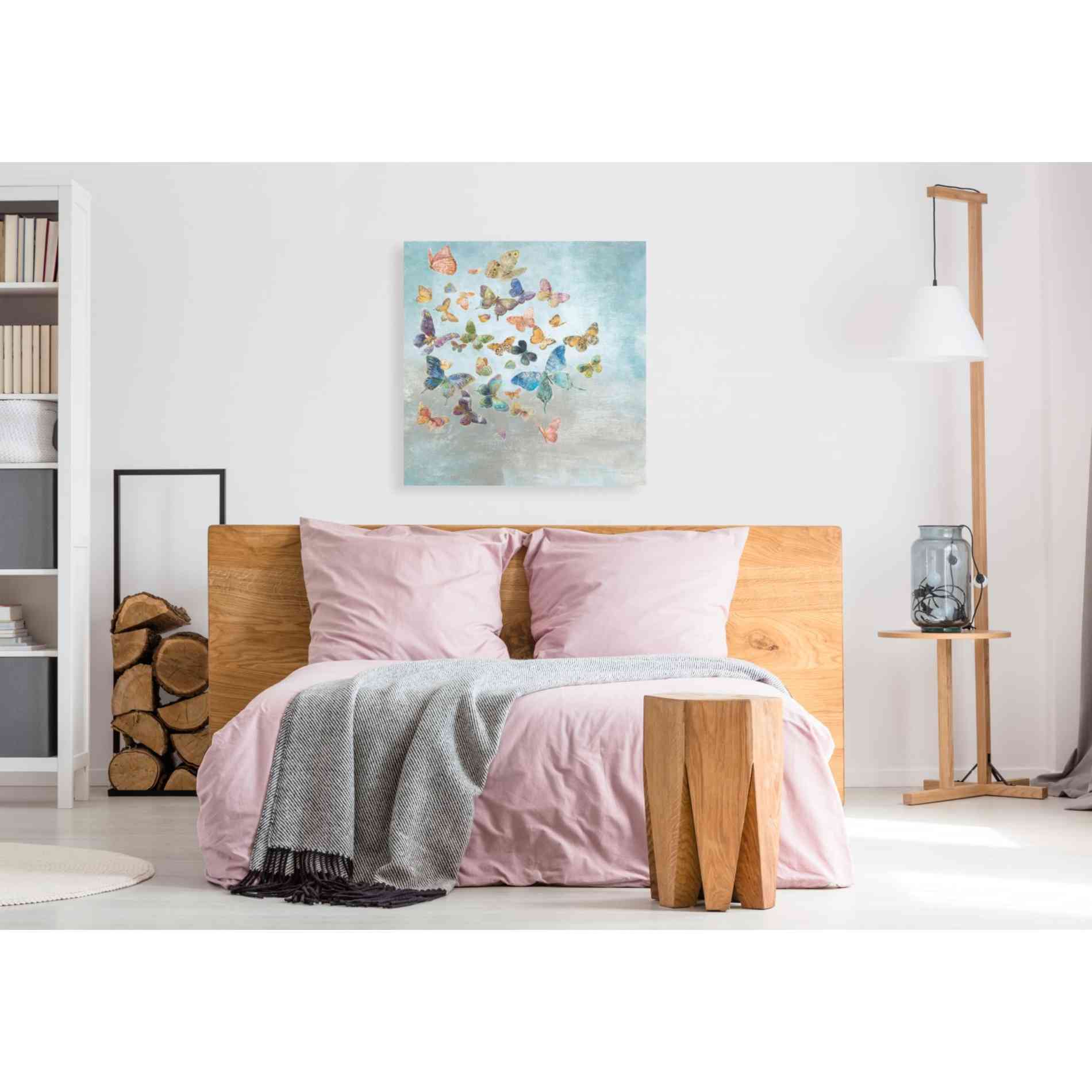 'Beautiful Butterflies v3 Square' by Danhui Nai, Canvas Wall Art,37 x 37