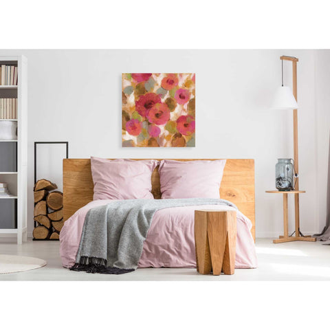 Image of 'Glorious Pink Floral II' by Silvia Vassileva, Canvas Wall Art,37 x 37