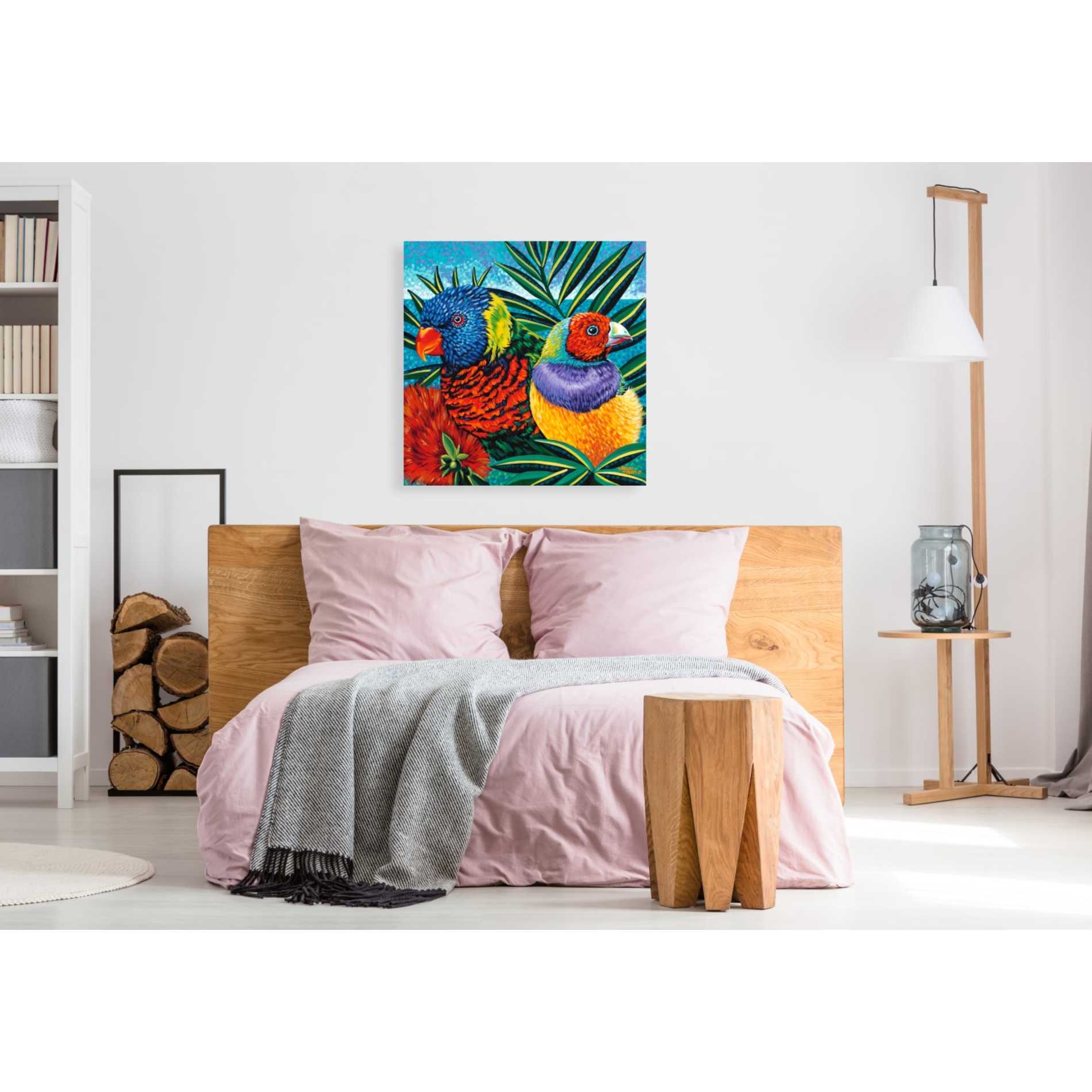 'Birds in Paradise II' by Carolee Vitaletti, Giclee Canvas Wall Art