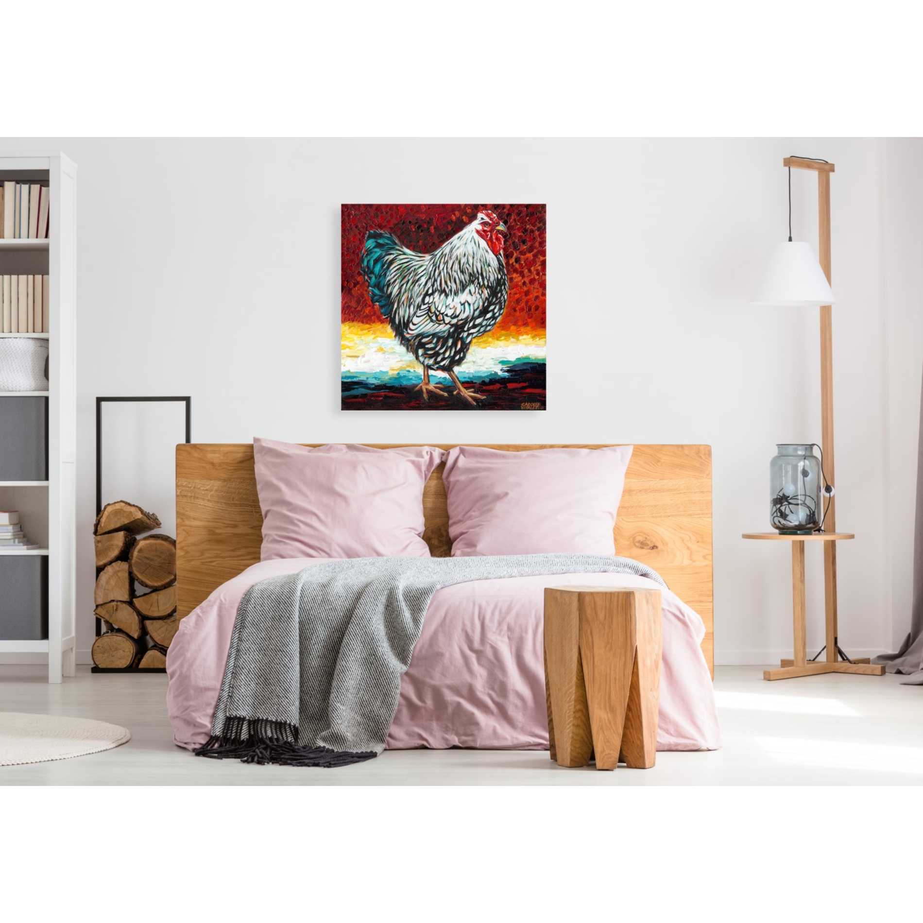 'Fancy Chicken I' by Carolee Vitaletti, Giclee Canvas Wall Art