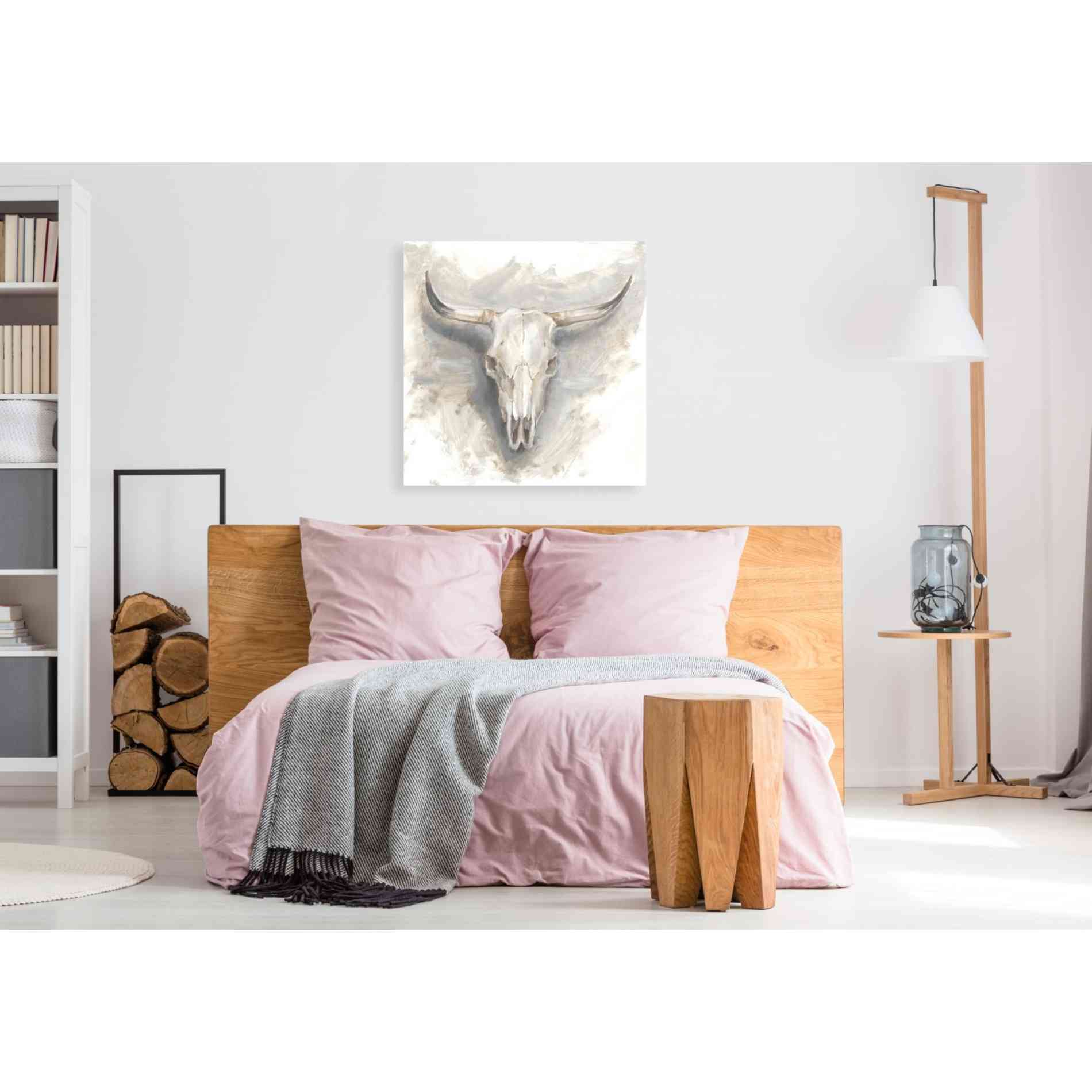 'Cattle Mount I' by Ethan Harper, Canvas Wall Art,37 x 37