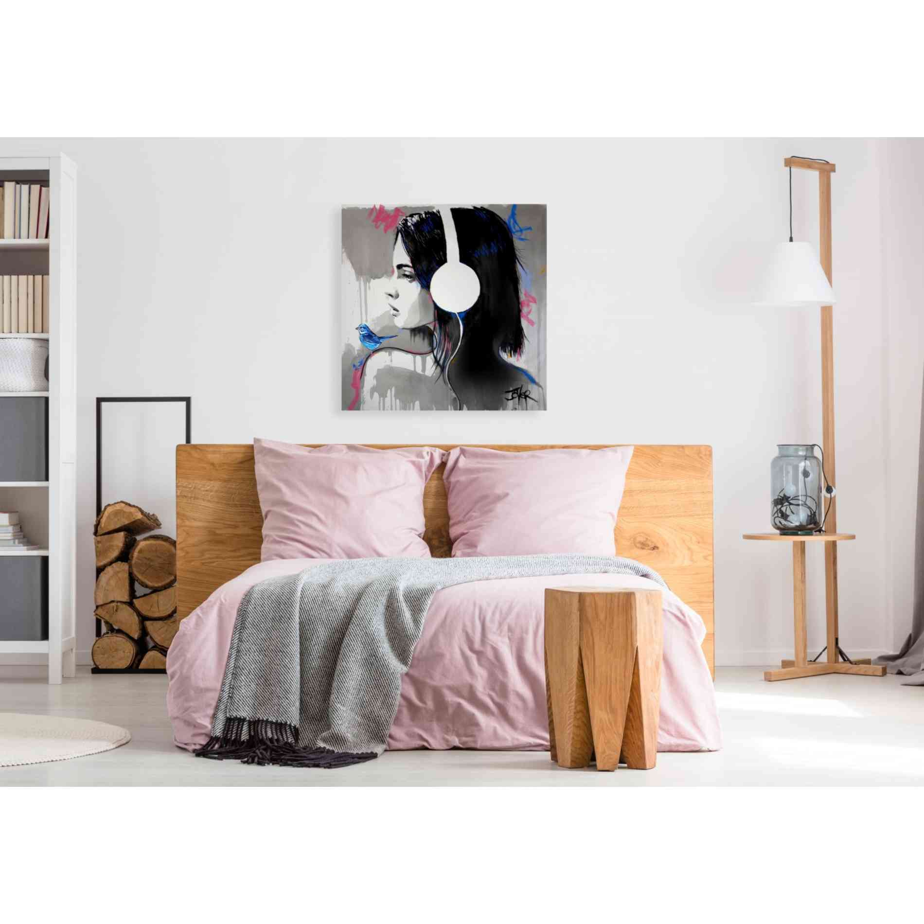 'Life is Music' by Loui Jover, Canvas Wall Art,37 x 37