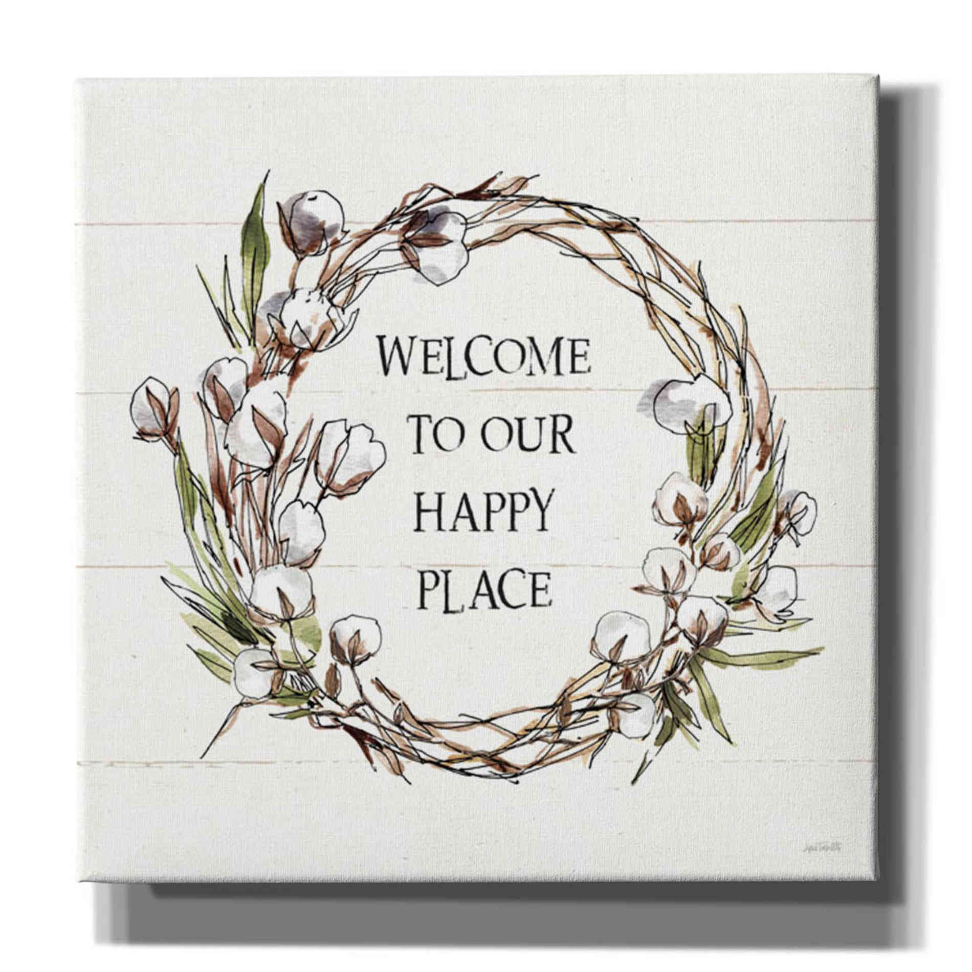 'Country Life VII Welcome' by Anne Tavoletti, Canvas Wall Art,37 x 37