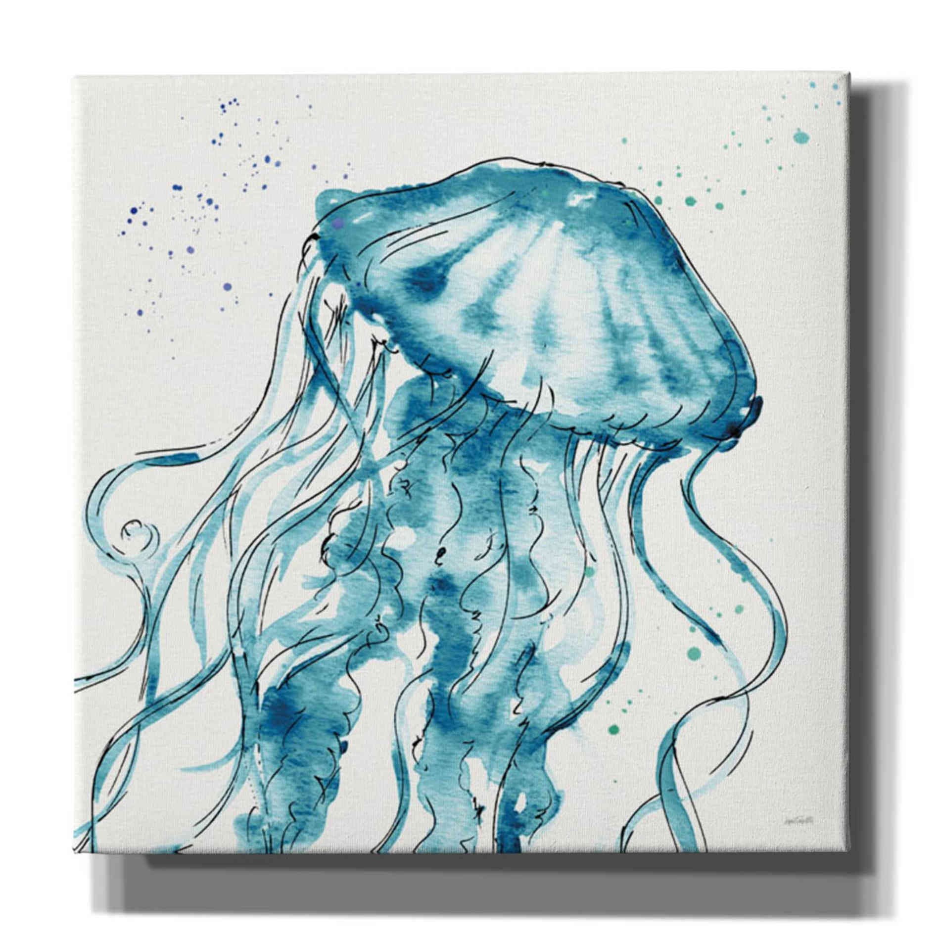 'Deep Sea X' by Anne Tavoletti, Canvas Wall Art,37 x 37