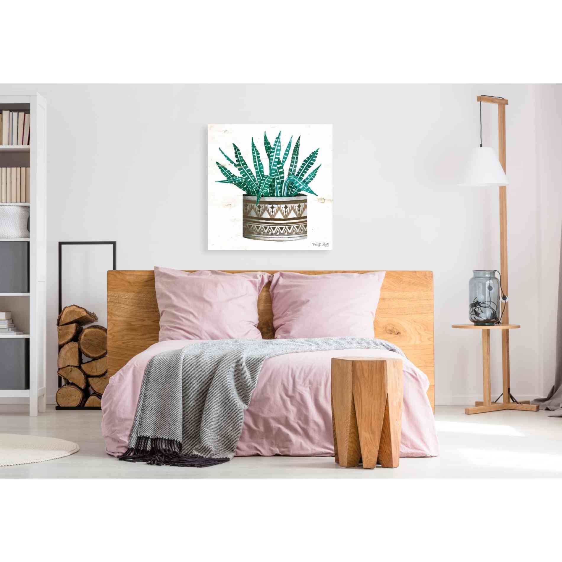 'Mud Cloth Vase V' by Cindy Jacobs, Giclee Canvas Wall Art