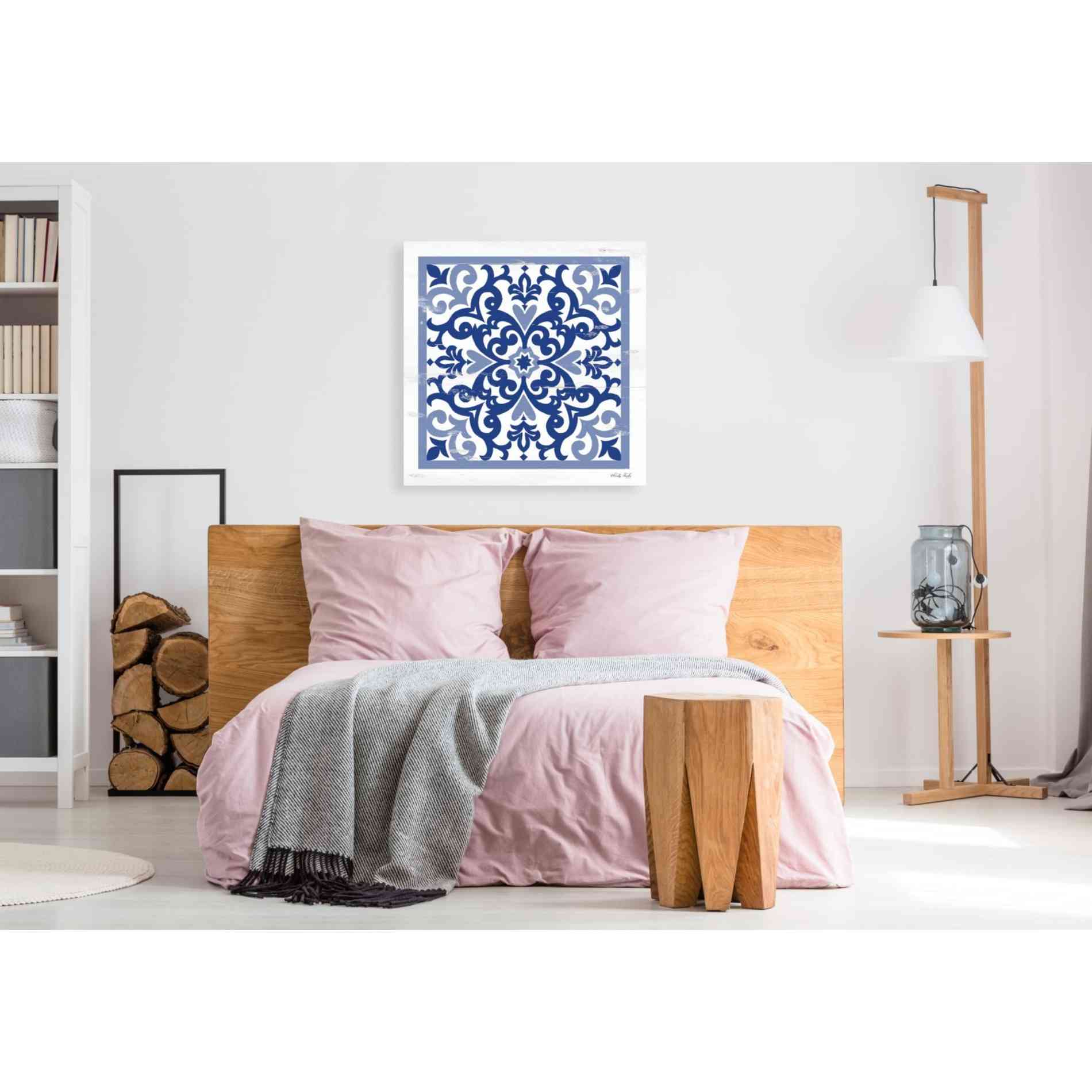 'Blue Tile VI' by Cindy Jacobs, Giclee Canvas Wall Art