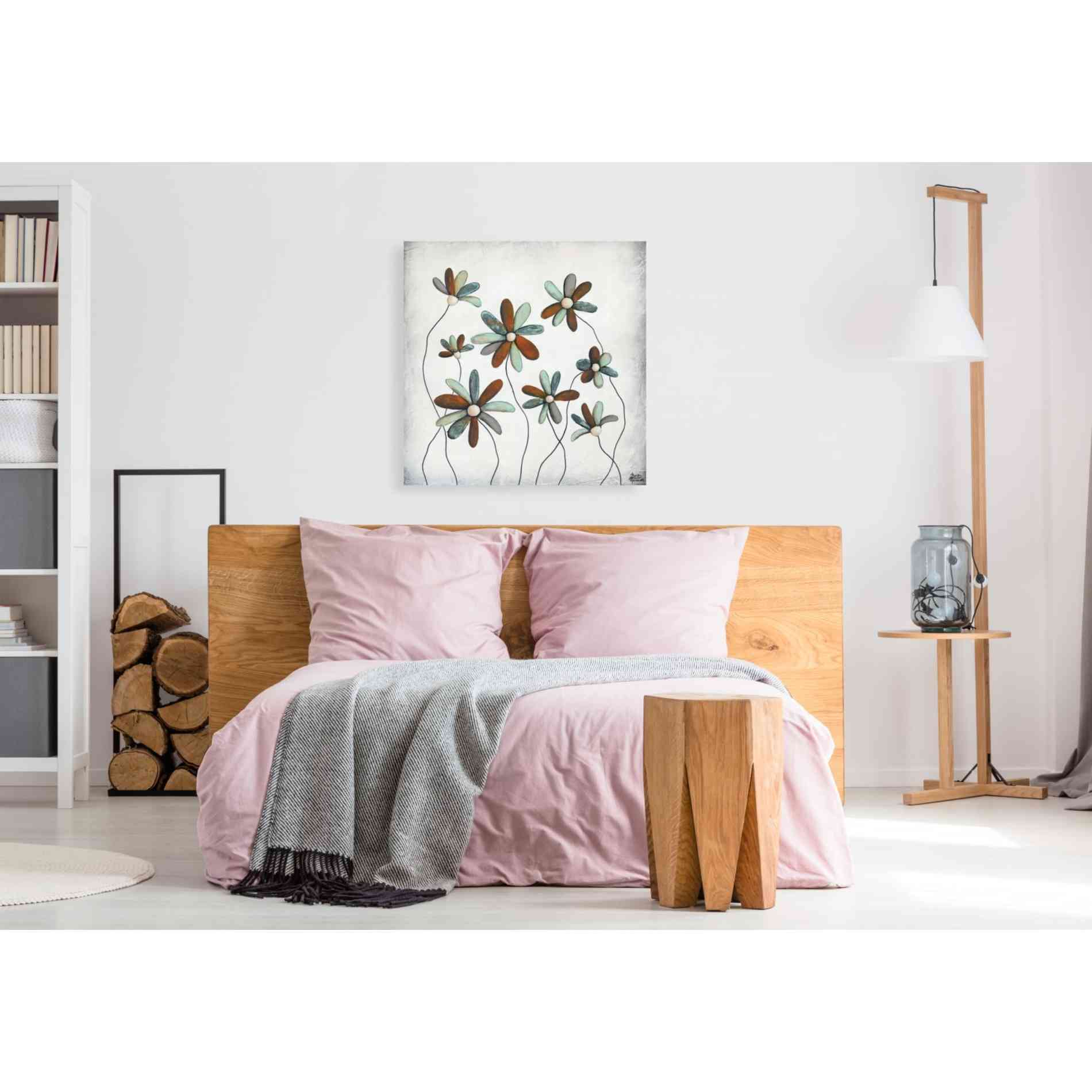 'Patina Petals I' by Britt Hallowell, Canvas Wall Art,37 x 37