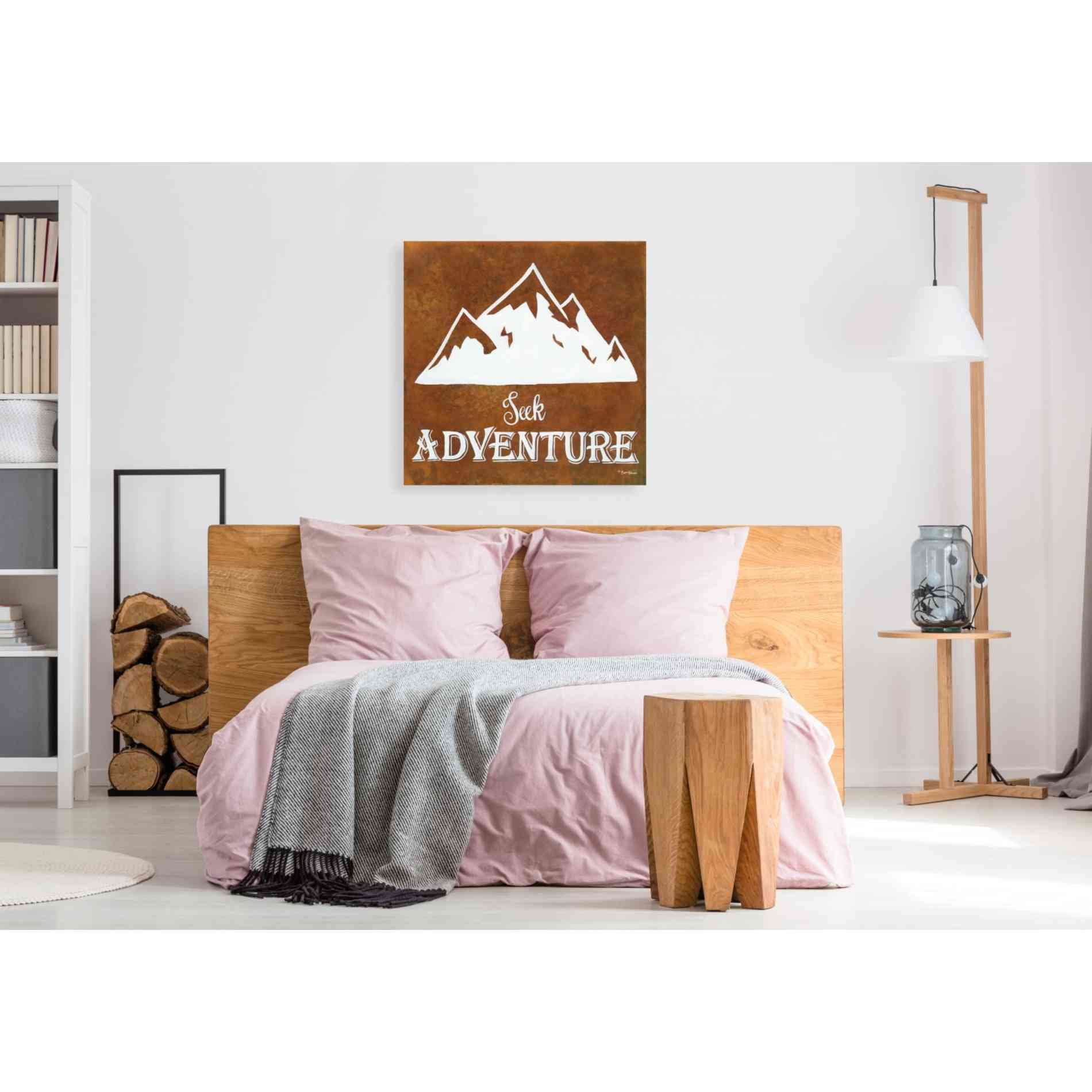 'Seek Adventure' by Britt Hallowell, Canvas Wall Art,37 x 37