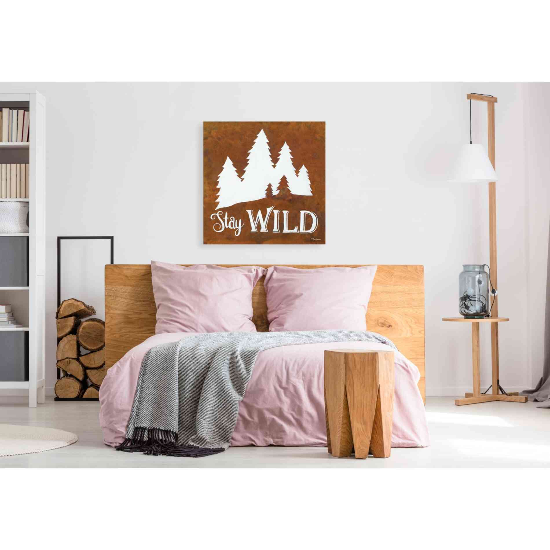 'Stay Wild' by Britt Hallowell, Canvas Wall Art,37 x 37