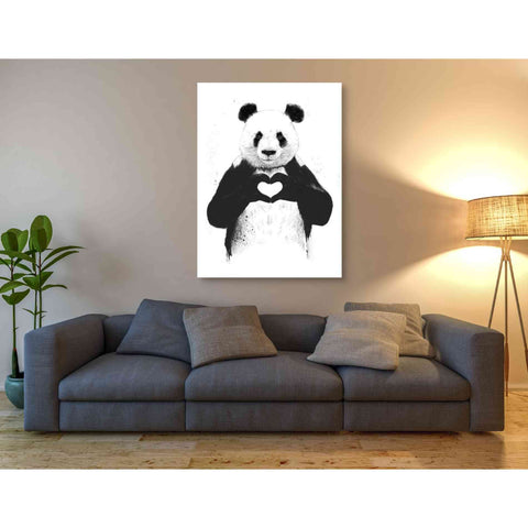 Image of 'All You Need Is Love' by Balazs Solti, Giclee Canvas Wall Art