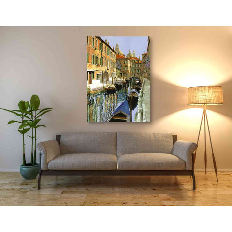 Image of 'La Barche Sul Canale' by Guido Borelli, Giclee Canvas Wall Art