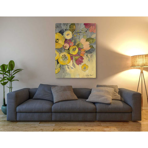 Image of "Yellow Floral Duo I" by Silvia Vassileva, Canvas Wall Art,40 x 54