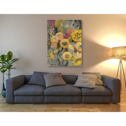 Image of "Yellow Floral Duo II" by Silvia Vassileva, Canvas Wall Art,40 x 54