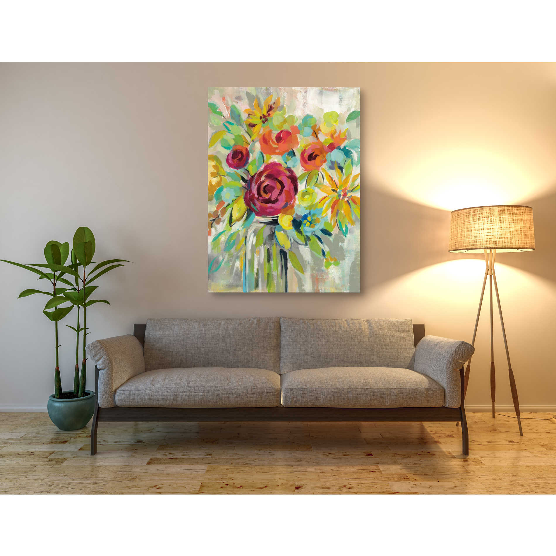 'Flower Still Life I' by Silvia Vassileva, Canvas Wall Art,40 x 54