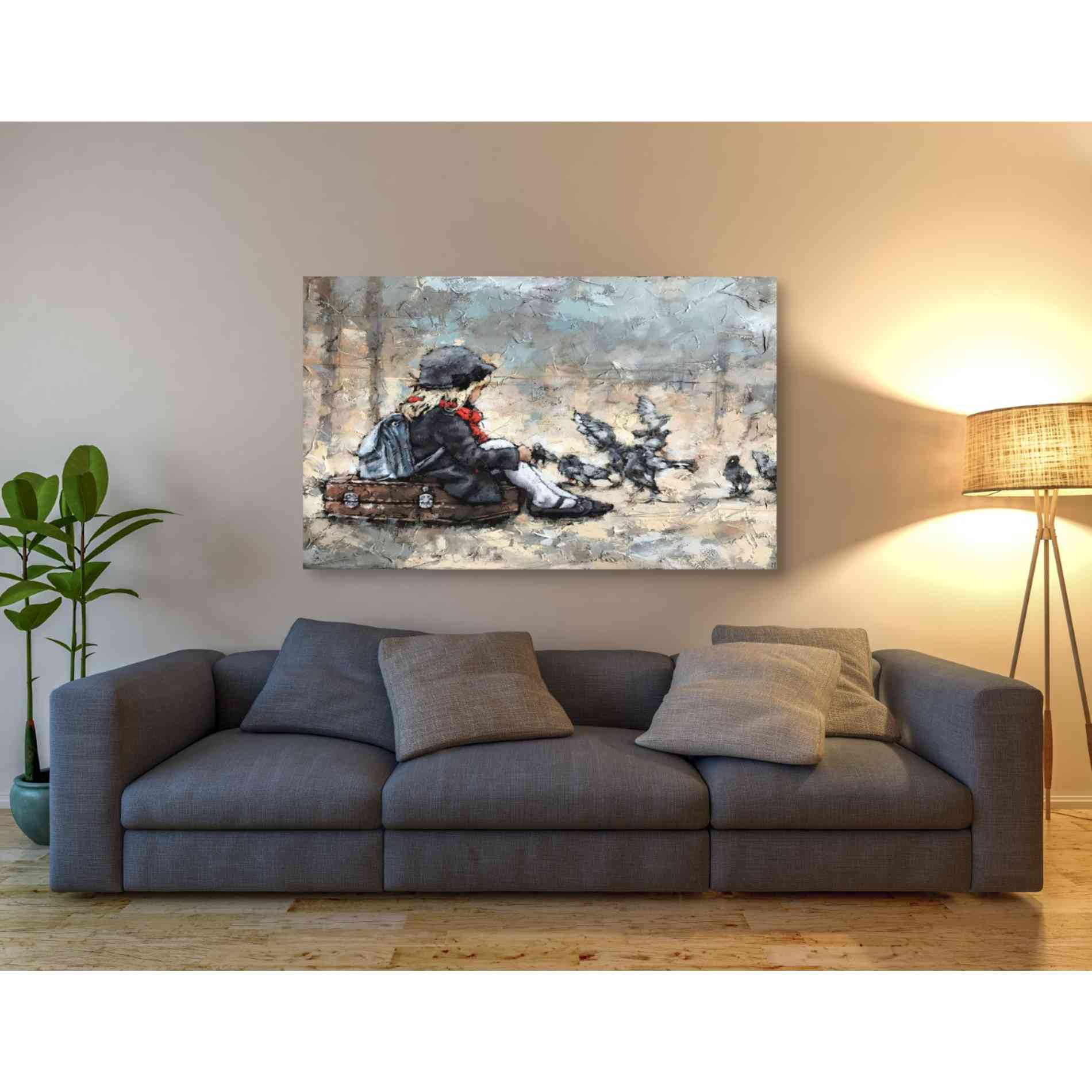 'Waiting for the Train' by Alexander Gunin, Canvas Wall Art,54 x 40