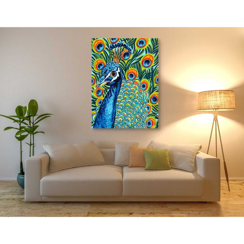 Image of 'Plumed Peacock I' by Carolee Vitaletti, Giclee Canvas Wall Art