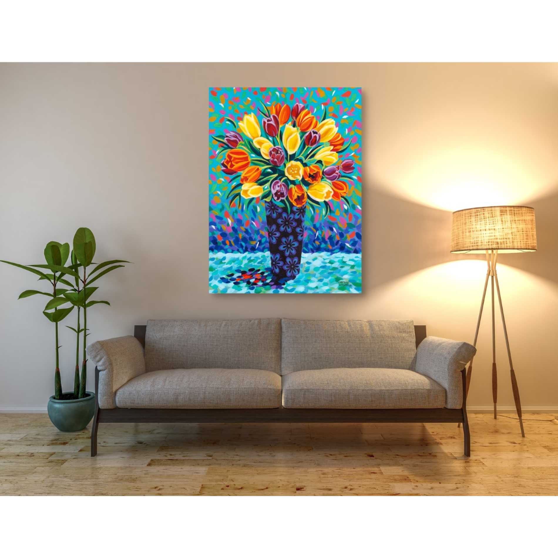 'Bouquet Celebration II' by Carolee Vitaletti, Giclee Canvas Wall Art