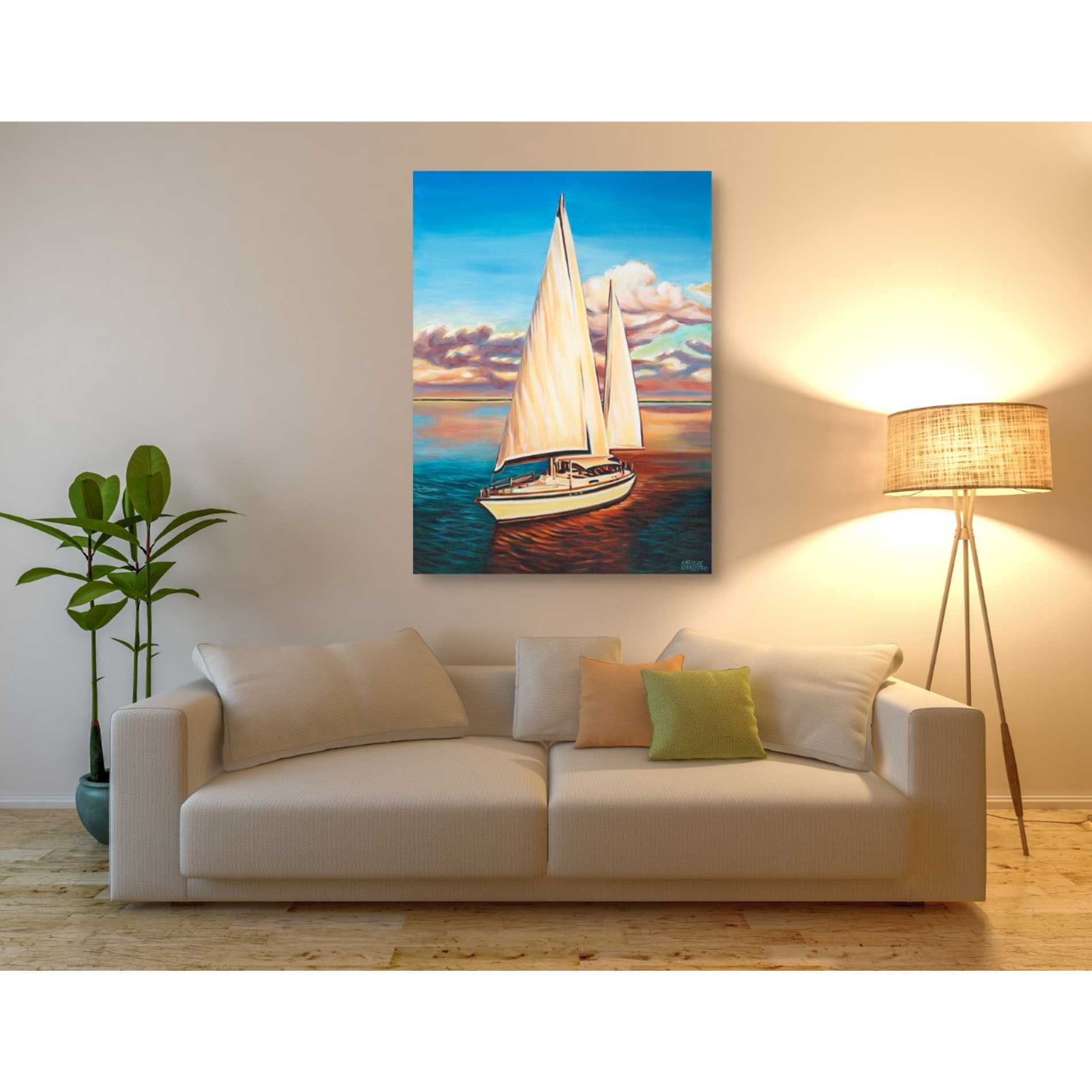 'Sunset Cruise I' by Carolee Vitaletti, Giclee Canvas Wall Art