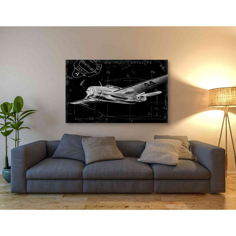 Image of 'Flight Schematic II' by Ethan Harper Canvas Wall Art,54 x 40