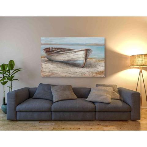 Image of 'Whitewashed Boat I' by Ethan Harper Canvas Wall Art,54 x 40