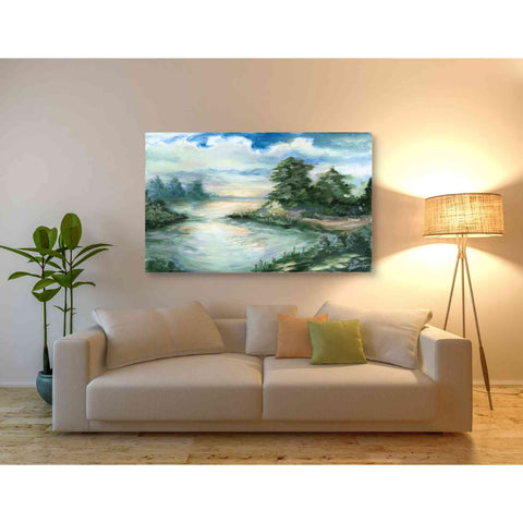 Image of 'Cerulean Sunrise' by Ethan Harper Canvas Wall Art,54 x 40