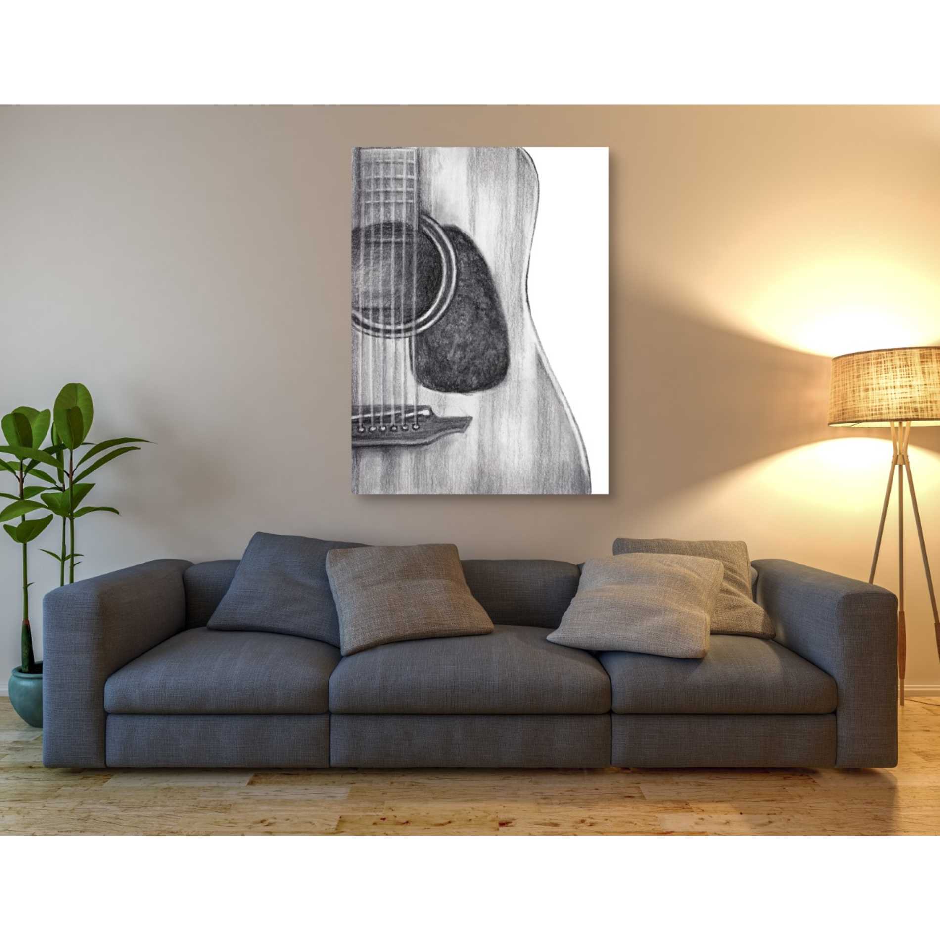 'Stringed Instrument Study III' by Ethan Harper Canvas Wall Art,40 x 54