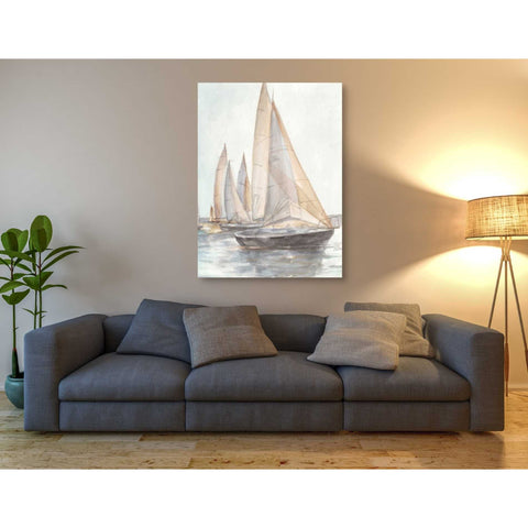 Image of 'Plein Air Sailboats II' by Ethan Harper Canvas Wall Art,40 x 54