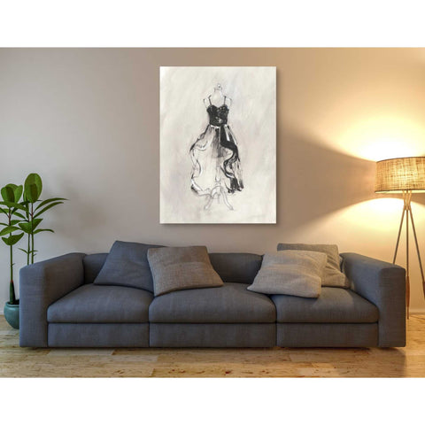 Image of 'Black Evening Gown II' by Ethan Harper Canvas Wall Art,40 x 54