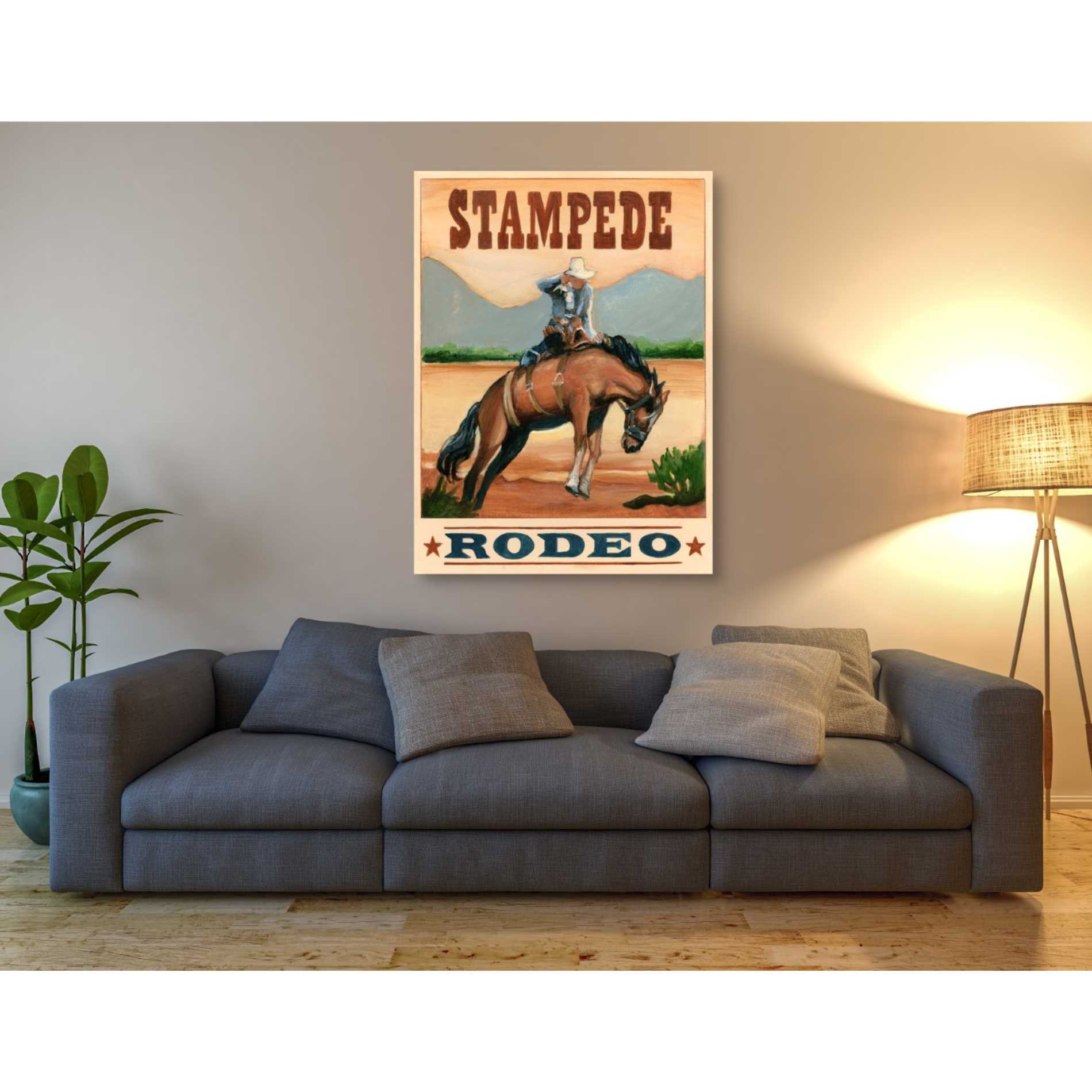 'Stampede Rodeo' by Ethan Harper Canvas Wall Art,40 x 54
