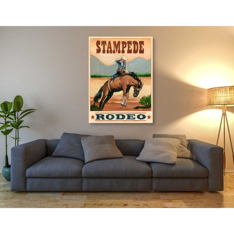 Image of 'Stampede Rodeo' by Ethan Harper Canvas Wall Art,40 x 54