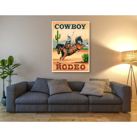 Image of 'Cowboy Rodeo' by Ethan Harper Canvas Wall Art,40 x 54