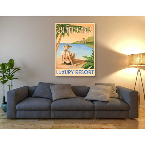 Image of 'Island Oasis' by Ethan Harper Canvas Wall Art,40 x 54