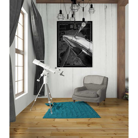 Image of 'Vintage Plane II' by Ethan Harper Canvas Wall Art,40 x 54