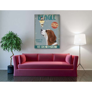 'Beagle Ice Cream,' by Fab Funky, Giclee Canvas Wall Art