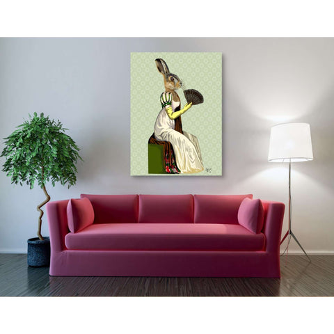 Image of 'Miss Hare' by Fab Funky, Giclee Canvas Wall Art