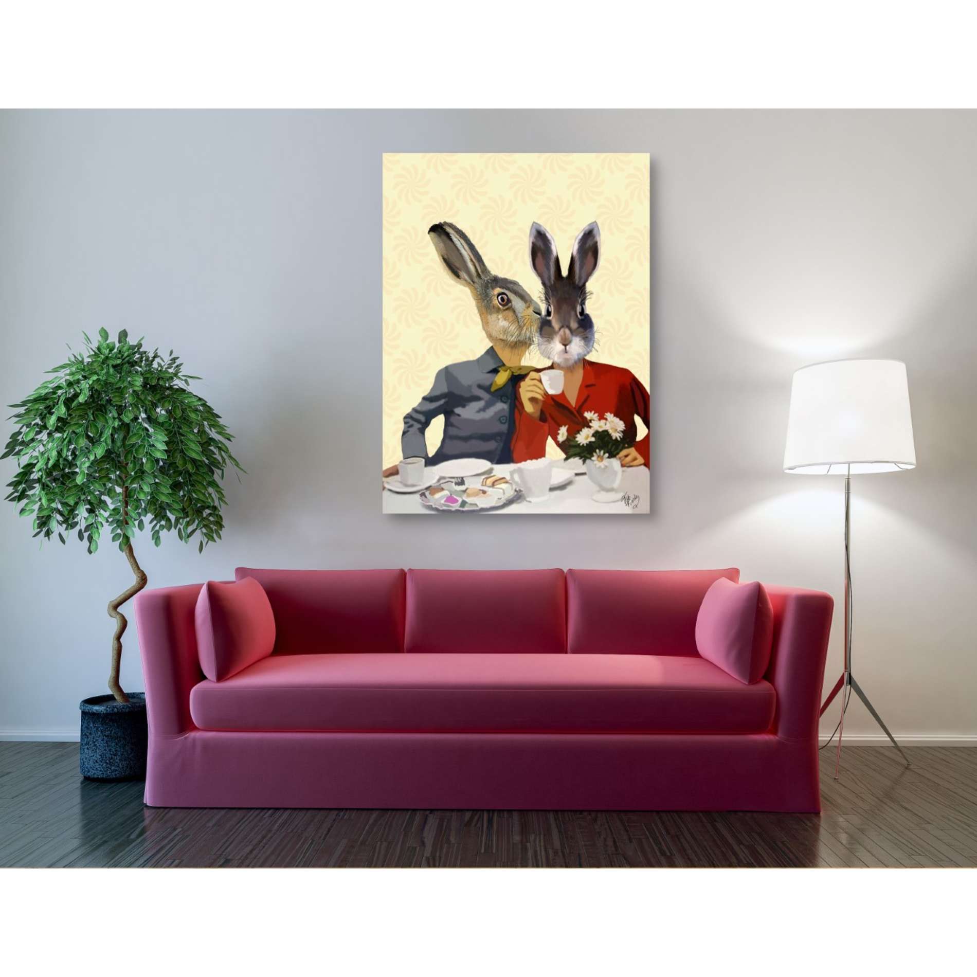 'Ladies Gossiping' by Fab Funky, Giclee Canvas Wall Art