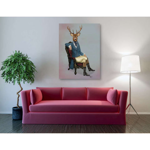 Image of 'Distinguished Deer Full' by Fab Funky, Giclee Canvas Wall Art