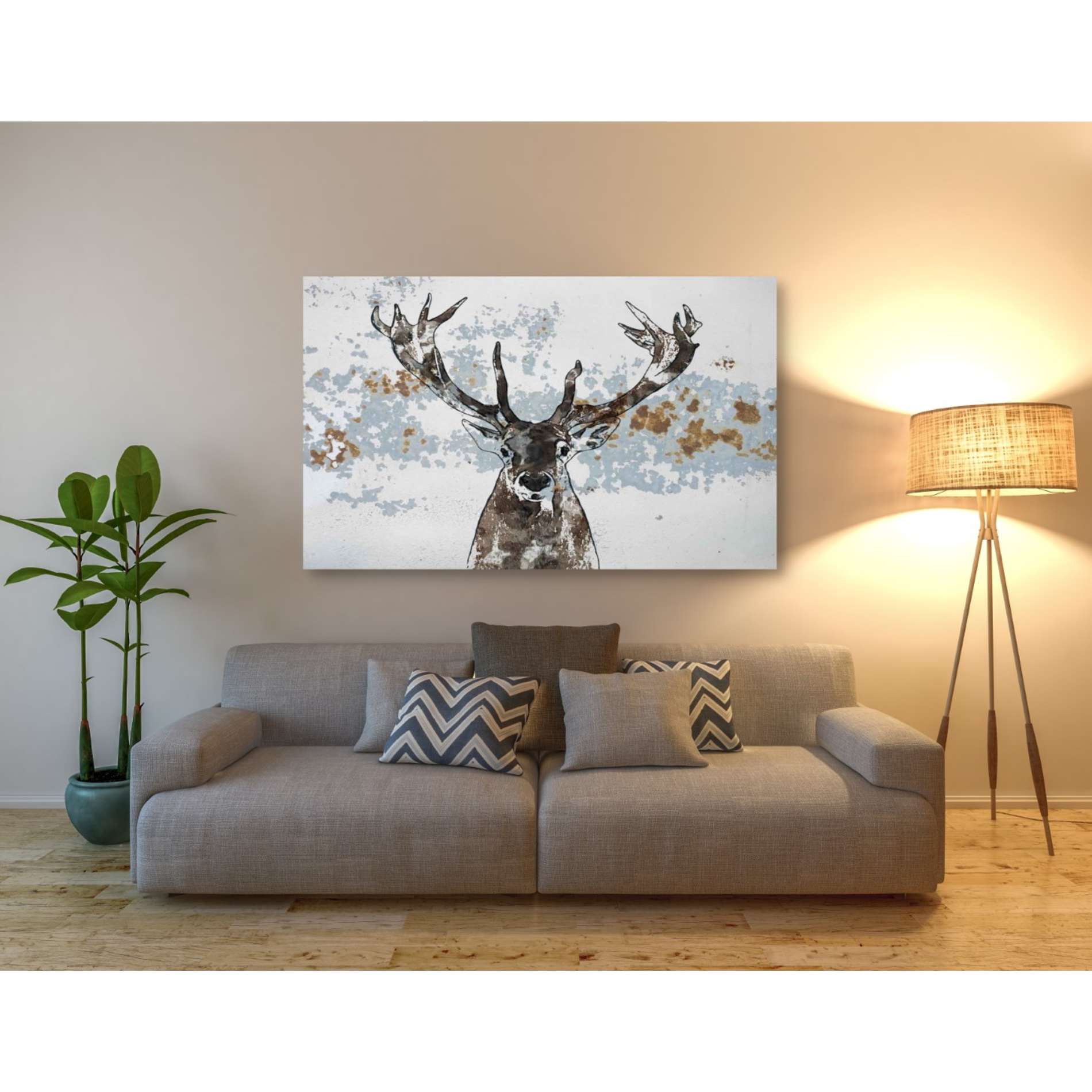 'Elk' by Irena Orlov, Canvas Wall Art,54 x 40